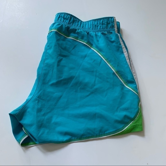 Women’s Adidas Blue and Green Shorts Small - Picture 1 of 6
